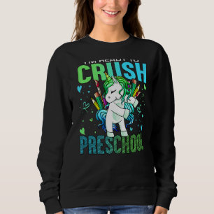 Sudadera Listo Para Aplastar El Preescolar De Nuevo A La Es