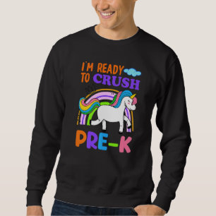 Sudadera Listo Para Aplastar El Preescolar De Unicornio De