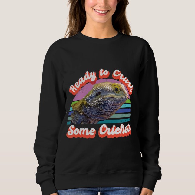 Sudadera Listo Para Aplastar Un Dragón Con Cojín De Cristal (Anverso)