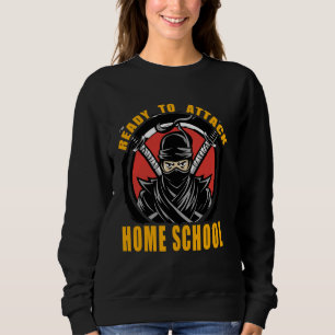 Sudadera Listo para atacar a la escuela natal Ninja Warrior