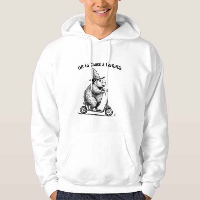 Sudadera Listo para causar un alboroto divertido scooter de (Anverso)