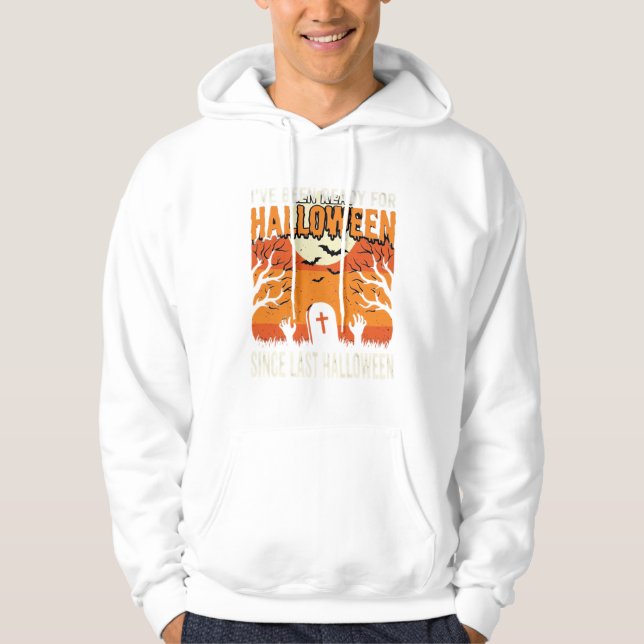Sudadera Listo para el diseño de cementerio de Halloween_1 (Anverso)