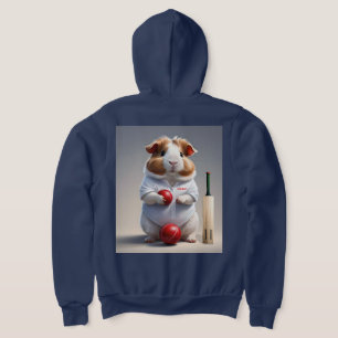 Sudadera Listo Para El Pitch, El Cricketer De Cerdo De Guin