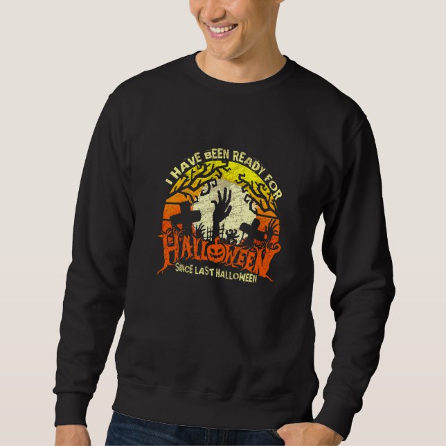 Sudadera Listo Para Halloween Desde El Zombie De La Última  (Anverso)