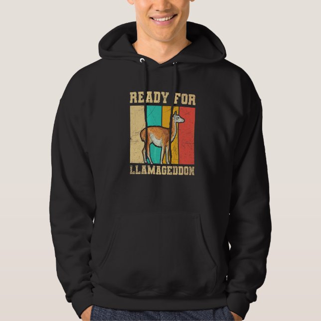 Sudadera Listo Para Llamageddon A Llama (Anverso)