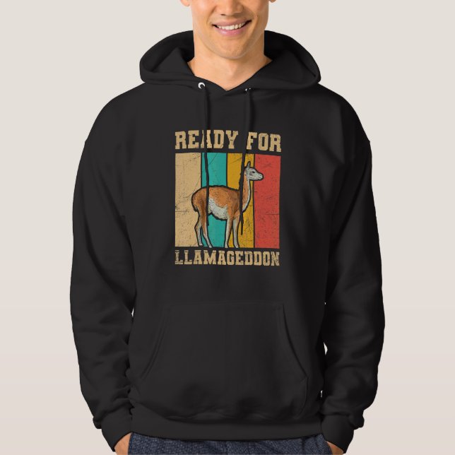 Sudadera Listo Para Llamageddon A Llama (Anverso)