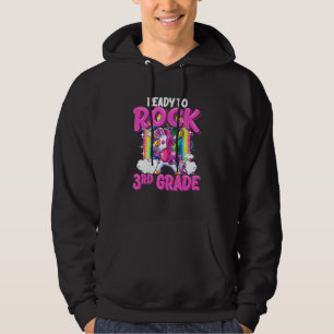 Sudadera Listo Para Rock 3er Grado Unicornio Dabbing De Vue