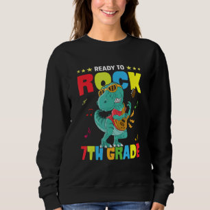Sudadera Listo Para Rodar Dinosaurio De 7º Grado De Vuelta