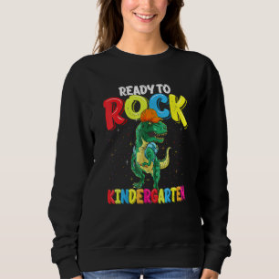 Sudadera Listo Para Rodar Dinosaurios De Jardín De Niños De