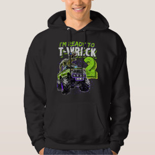 Sudadera Listo para T-Wreck 2 Camión Monstruo de Dinosaurio