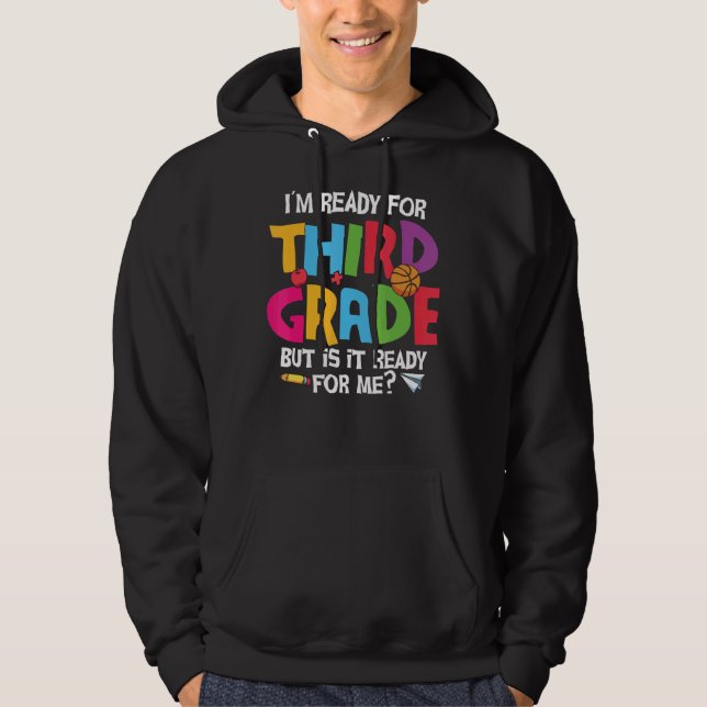 Sudadera Listo Para Tercer Grado Lindo 3er Grado 1 (Anverso)