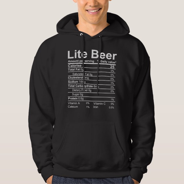 SUDADERA LITE BEER (Anverso)