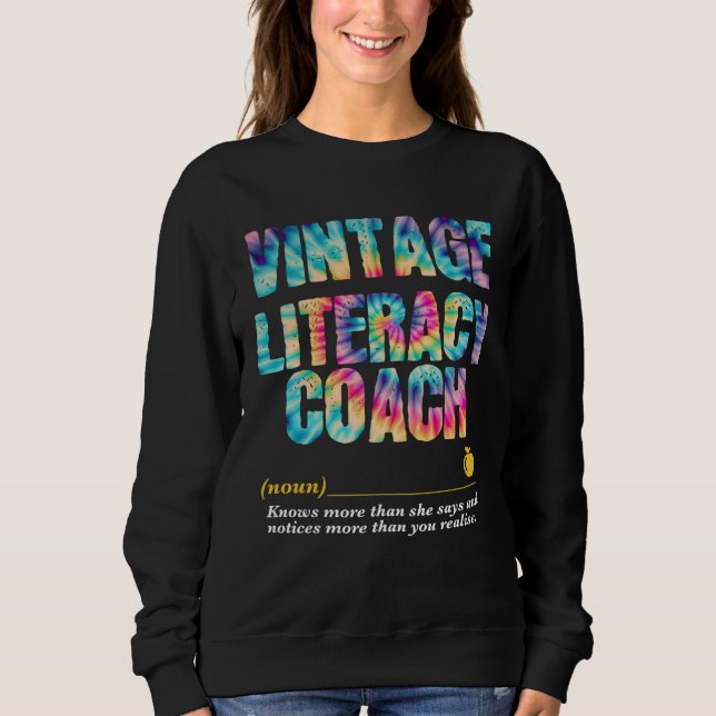 Sudadera Literacy Coach Appreciation Week Back to School  1 (Anverso)