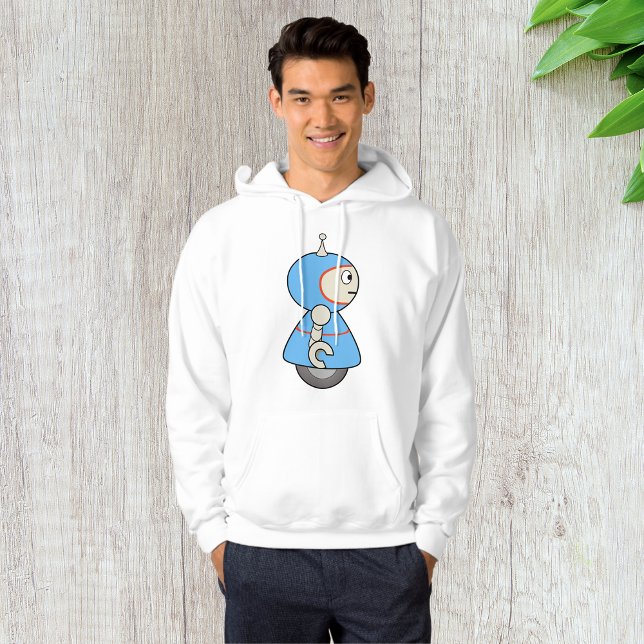 Sudadera Little Blue Robot Mens Hoodie (Subido por el creador)