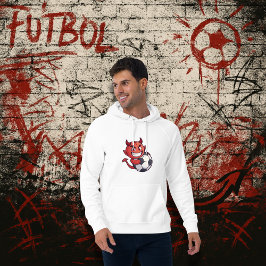 Sudadera Little Devil with a soccer ball