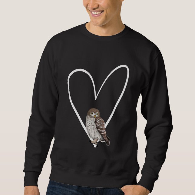 Sudadera Little Owl Bird Bird Birdwatcher Animal Biologist (Anverso)