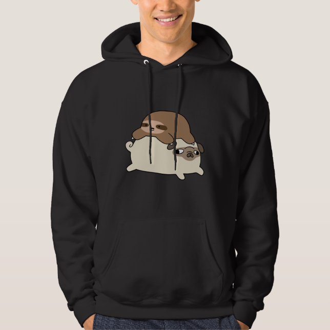 Sudadera Little Sloth y Pug Essential T-Shirt 228 (Anverso)