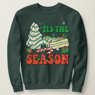Sudadera Little Tis_ The Season Christmas Tree Cakes Debbie