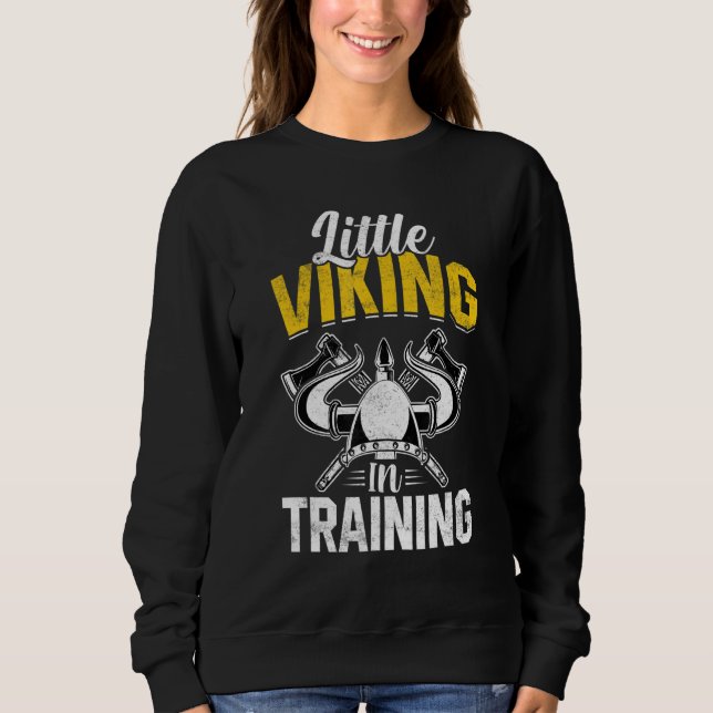 Sudadera Little Viking In Training Valkyrie Boys Girls Todd (Anverso)