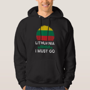 Sudadera Lituania dice que debo ir a la herencia lituana