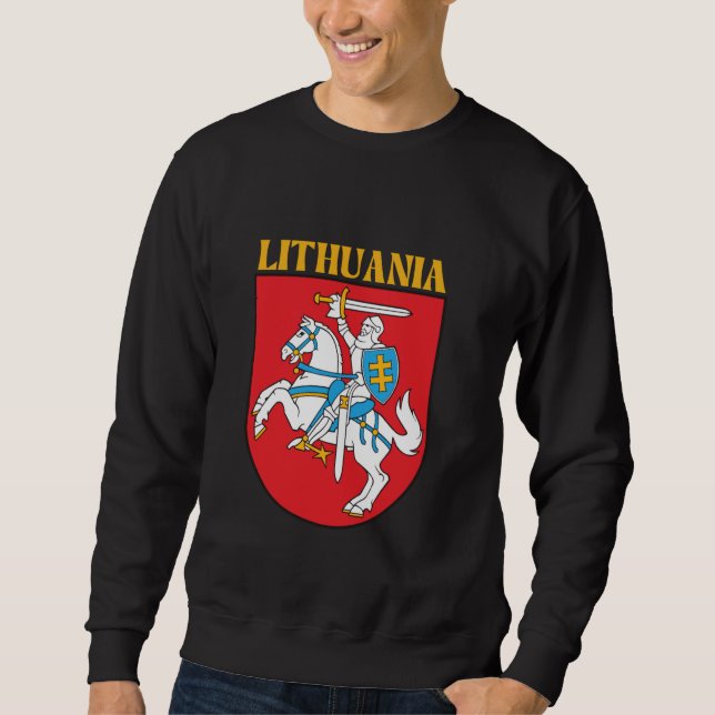 Sudadera Lituania Emblem, lituano, Lituania (Anverso)