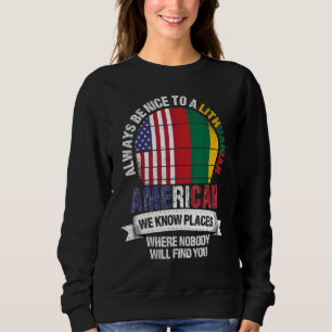Sudadera Lituano americano conocemos lugares donde Lituania
