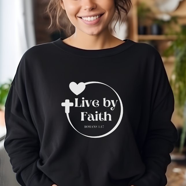 Sudadera Live By Faith Woman's Scripture Sweatshirt (Subido por el creador)