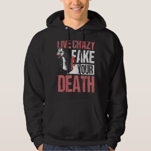 Sudadera Live Crazy Fake Su Muerte Opossum