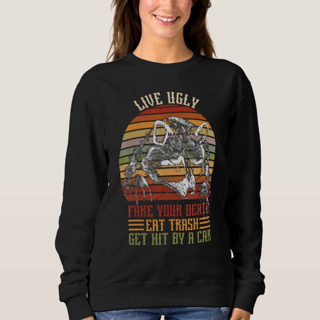 Sudadera Live Fakes Your Death Eed Trash Get Hepted By A Ca (Anverso)