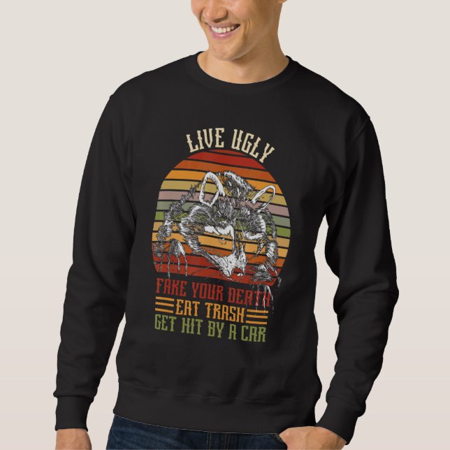 Sudadera Live Fakes Your Death Eed Trash Get Hepted By A Ca (Anverso)