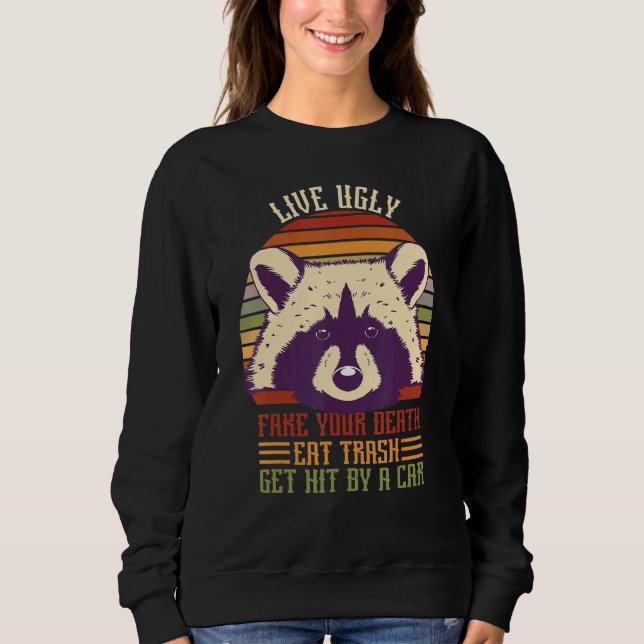 Sudadera Live Fakes Your Death Eed Trash Get Hepted By A Ca (Anverso)