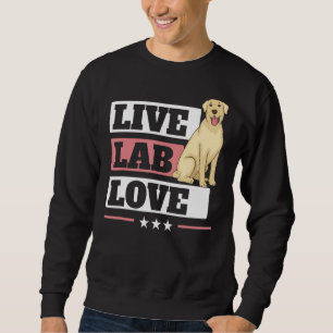 Sudadera Live Lab Love Labrador Retriever Dog Yellow Labra