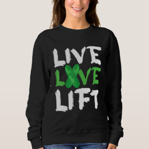 Sudadera Live Love Lift Vegetarian Vegetarian Gym Work-Out 