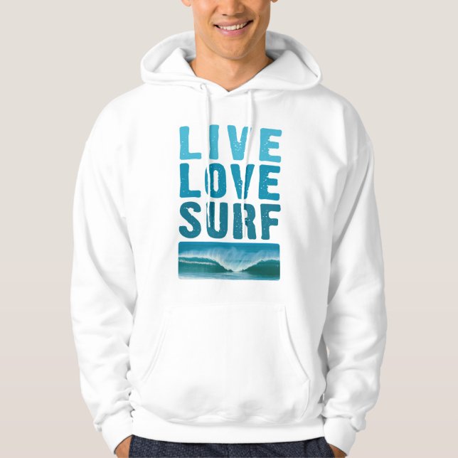 Sudadera Live, Love, Surf Sweatshirt (Anverso)