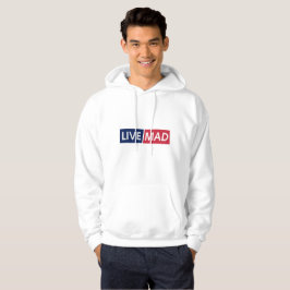Sudadera LIVE MAD – Bold Minimal Modern Typography Design
