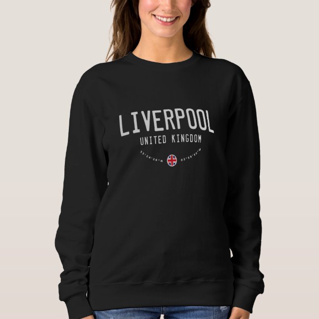Sudadera Liverpool Reino Unido Bandera (Anverso)