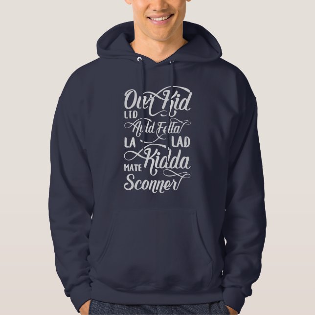 Sudadera Liverpool Scouse Dialage para hombre argot (Anverso)
