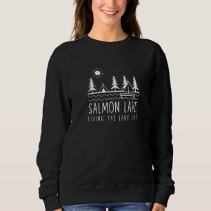 Sudadera Living Lake Life Salmon Lake Kayaking Alaska K