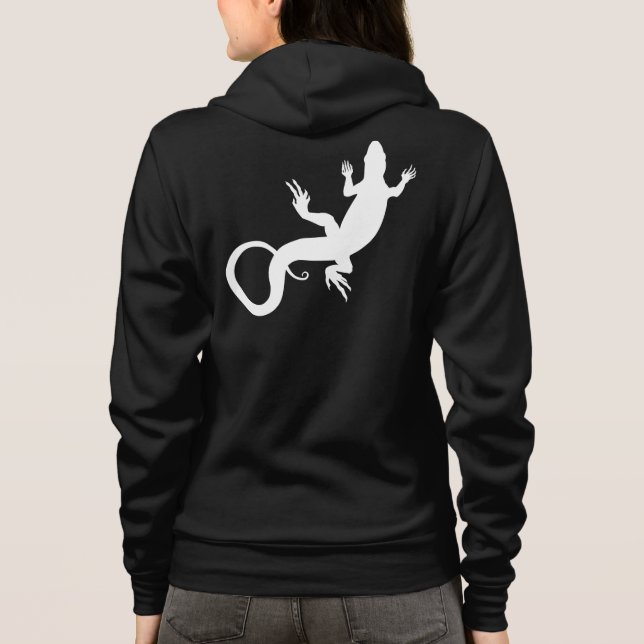 Sudadera Lizard Art Hoodie Chaqueta Lizard Hoodie para Muje (Reverso)