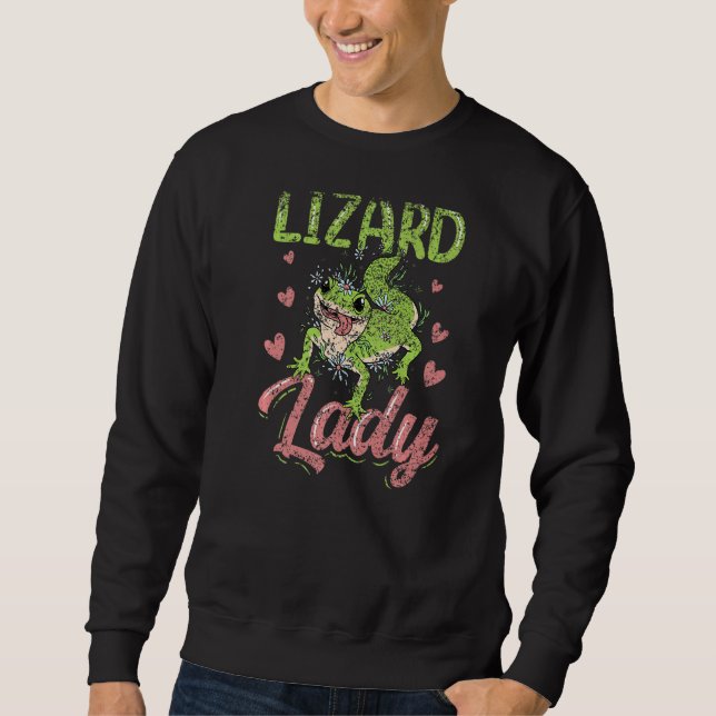 Sudadera Lizard Lady Lizards Animal Gecko (Anverso)