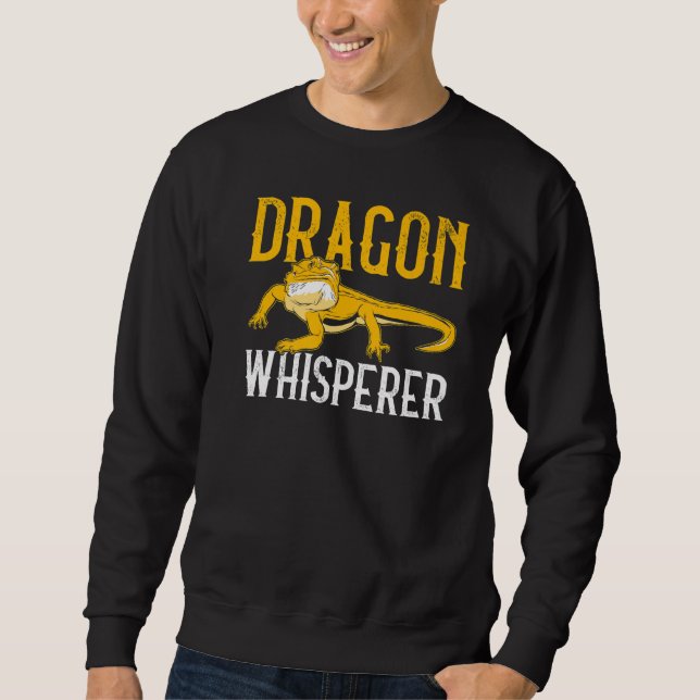 Sudadera Lizard Reptile Cute Bearded Dragon Dragonn Whisper (Anverso)