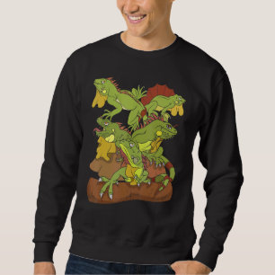 Sudadera Lizard Reptile Mascota de animales salvajes Iguana