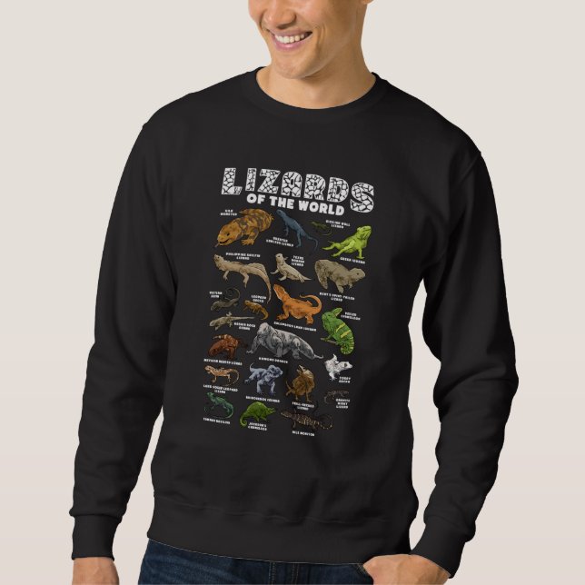 Sudadera Lizards Animal of the World Reptiles Animals Herpe (Anverso)