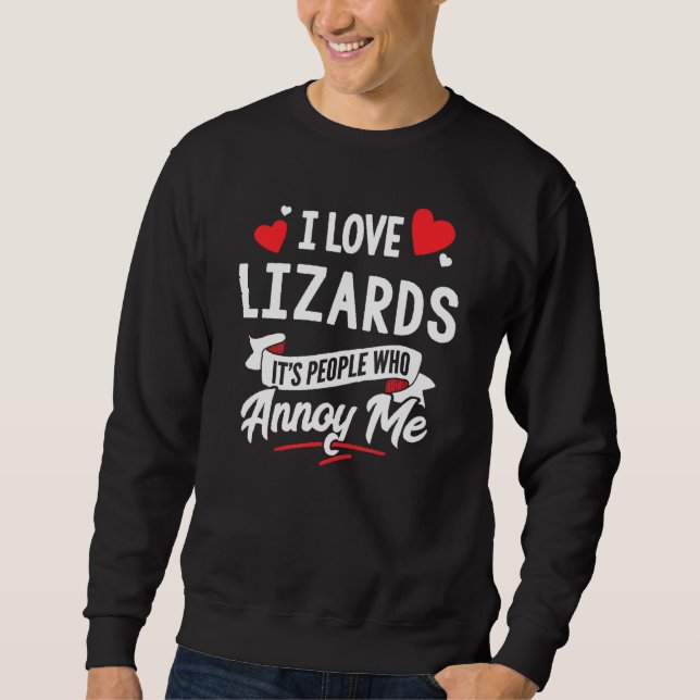 Sudadera Lizards - Me encantan los lagartos (Anverso)
