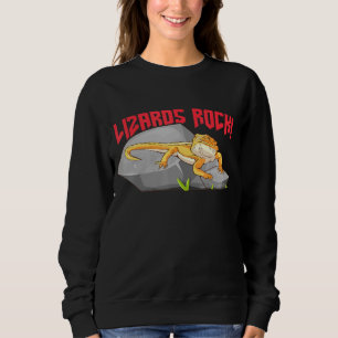 Sudadera Lizarras de dragón con barba Reptiles de Rock
