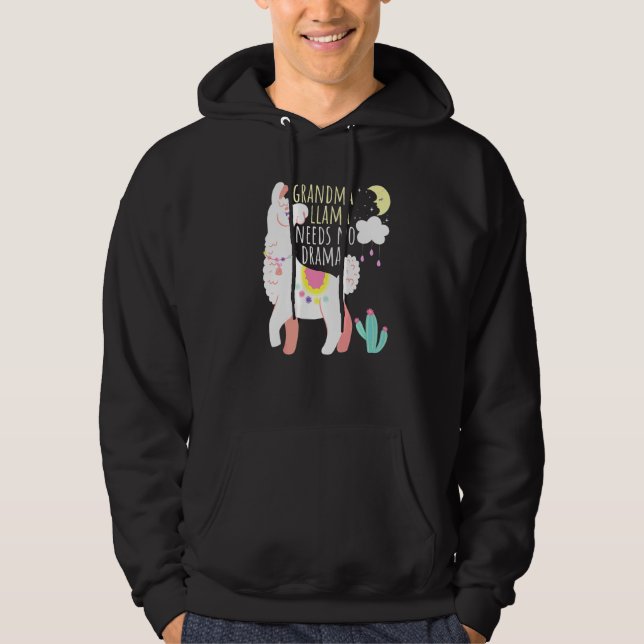 Sudadera Llama Abuela necesita una llama animal dramática (Anverso)