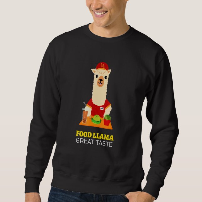 Sudadera Llama Alimentaria Con Meme Gorra Para Fiesta Y Com (Anverso)