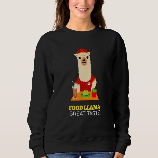 Sudadera Llama Alimentaria Con Meme Gorra Para Fiesta Y Com (Anverso)
