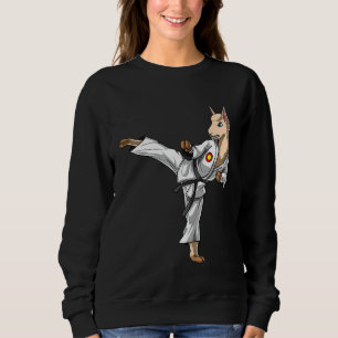 Sudadera Llama Alpaca Karate Ninja Kickboxing Taekwondo Mar