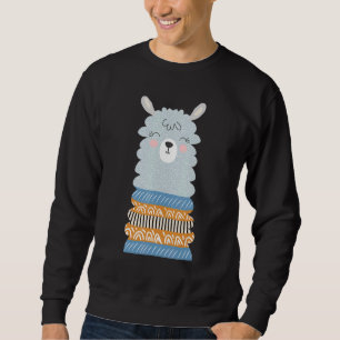 Sudadera Llama Alpaca Niño Niña Kids Clima Invernal